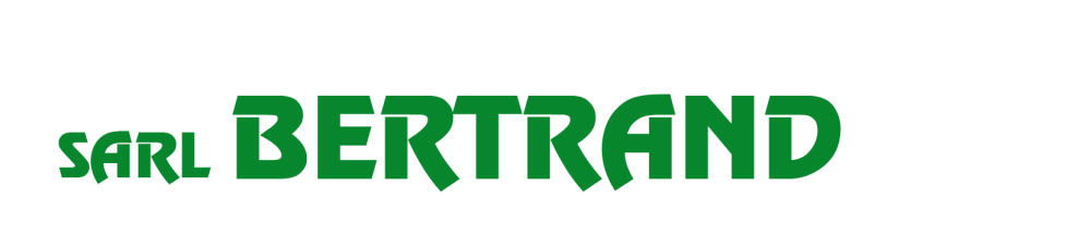 logo sarl bertrand tp blanc